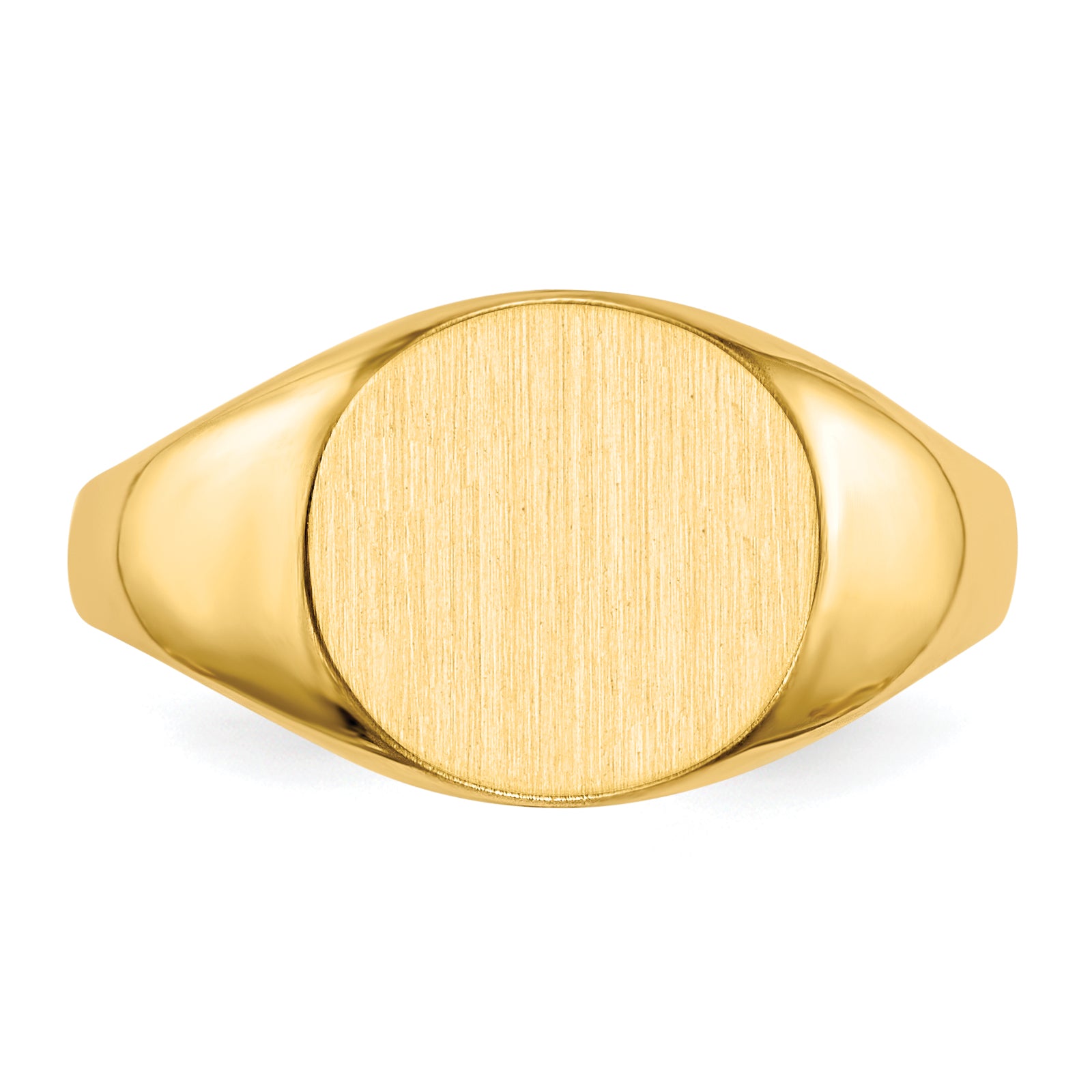 10K Yellow Gold 10Ky 9.5X10.0mm Closed Back Signet Ring