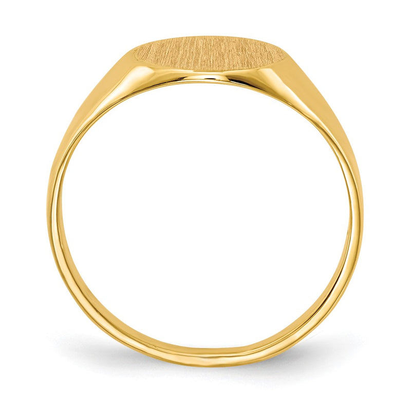 10K Yellow Gold 10Ky 9.5X10.5mm Open Back Signet Ring