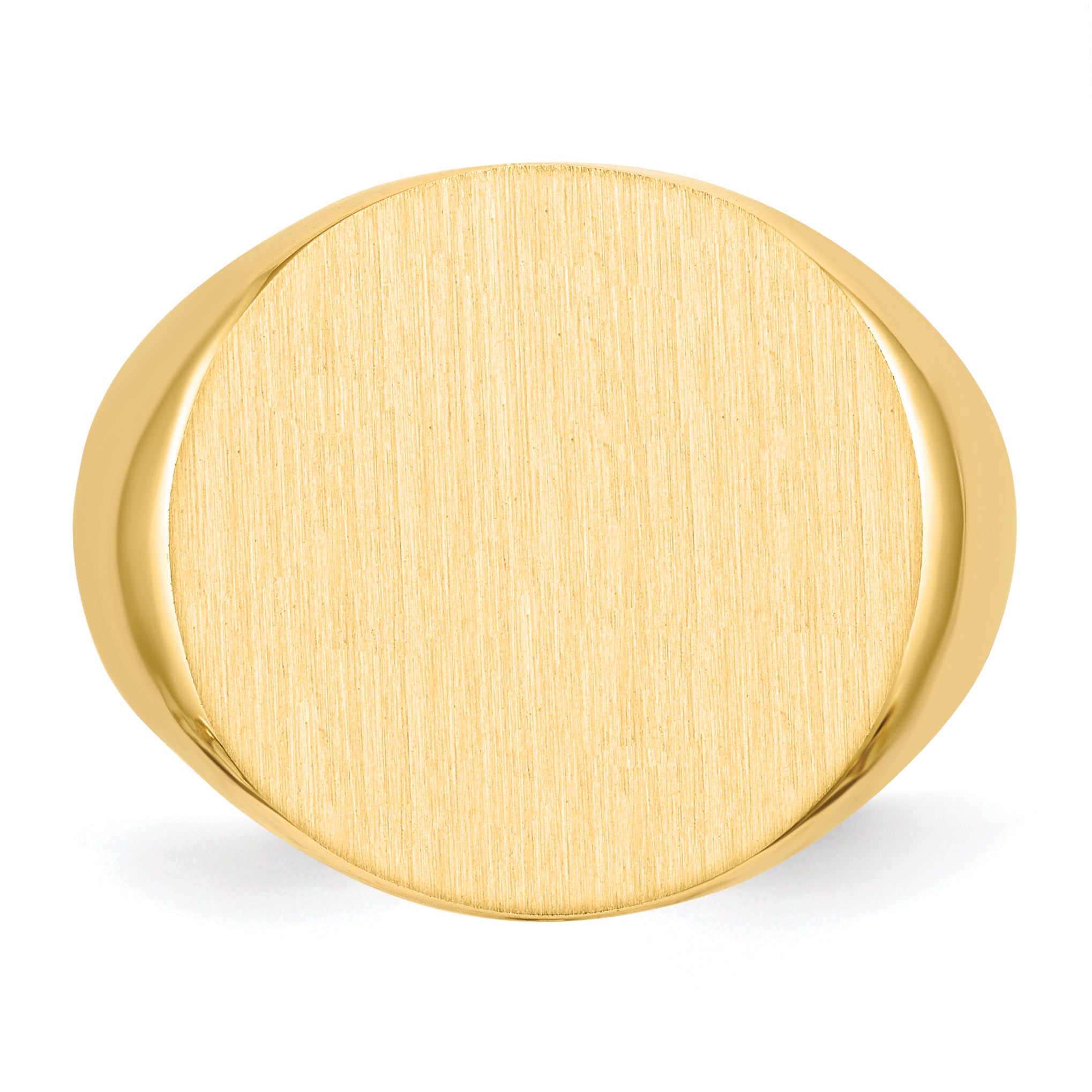10K Yellow Gold 10Ky 17.5X18.0mm Open Back Men'S Signet Ring