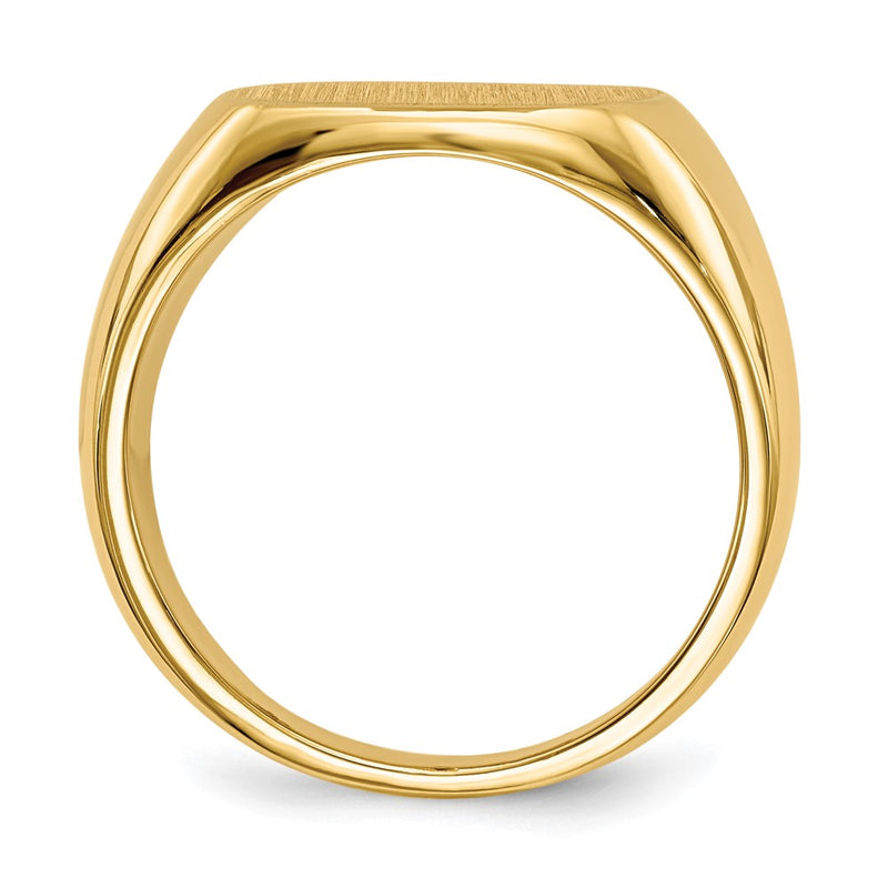 10K Yellow Gold 10Ky 13.0X15.0mm Closed Back Men'S Signet Ring