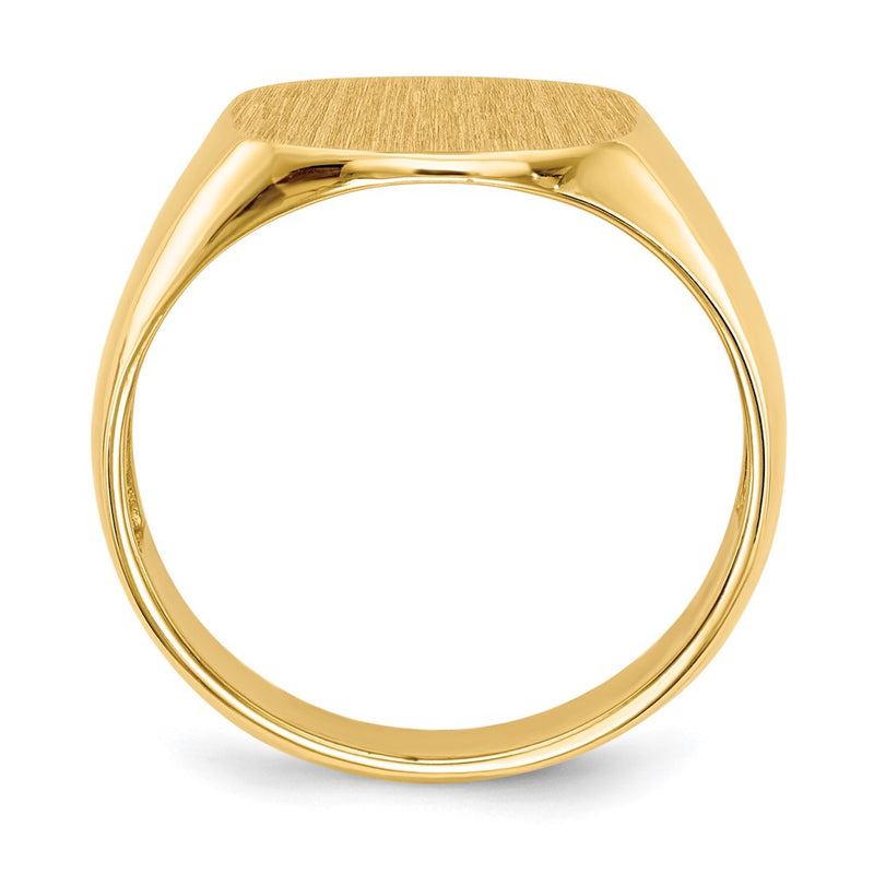 10K Yellow Gold 12.0x13.5mm Open Back Men's Signet Ring