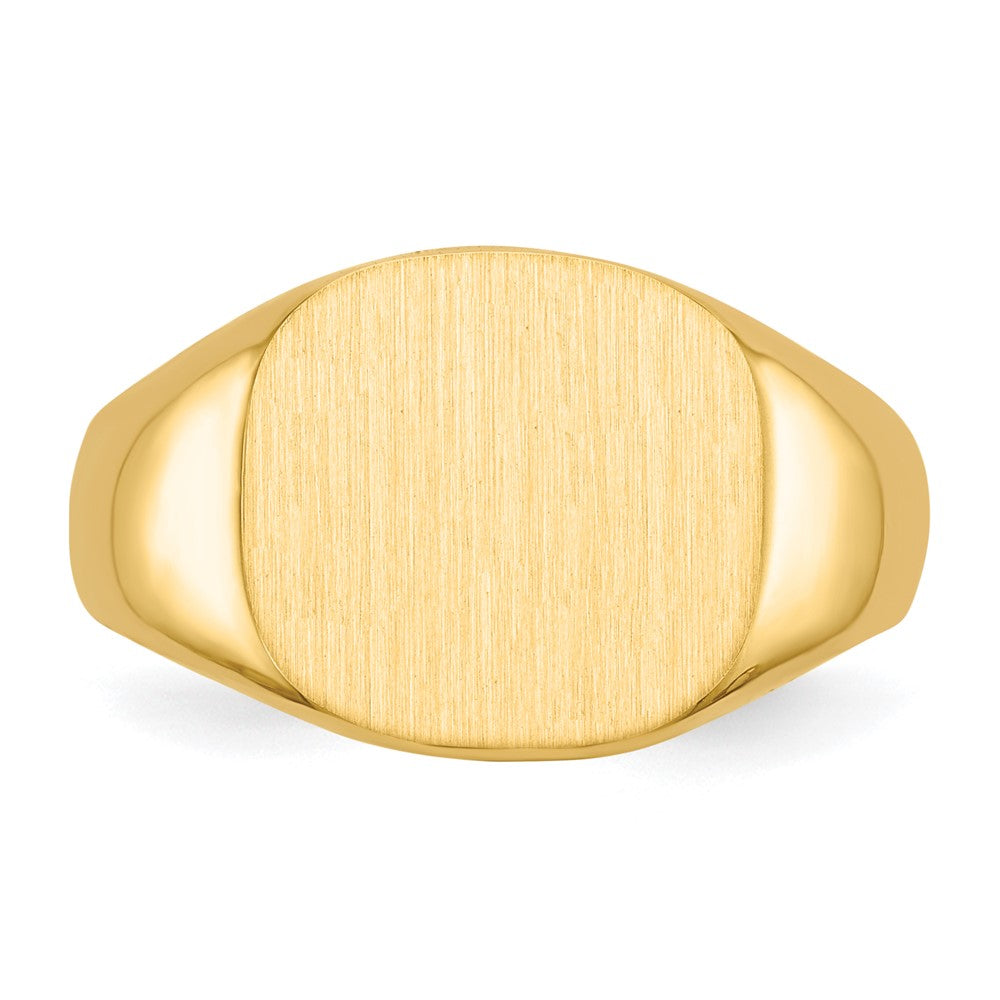 10K Yellow Gold 12.0x13.5mm Open Back Men's Signet Ring