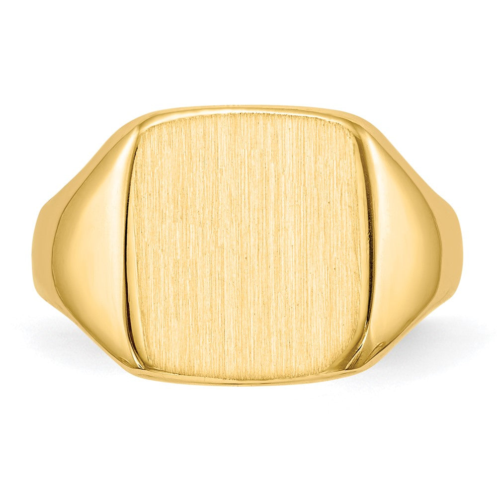 10K Yellow Gold 10Ky 10.0X10.0mm Closed Back Signet Ring