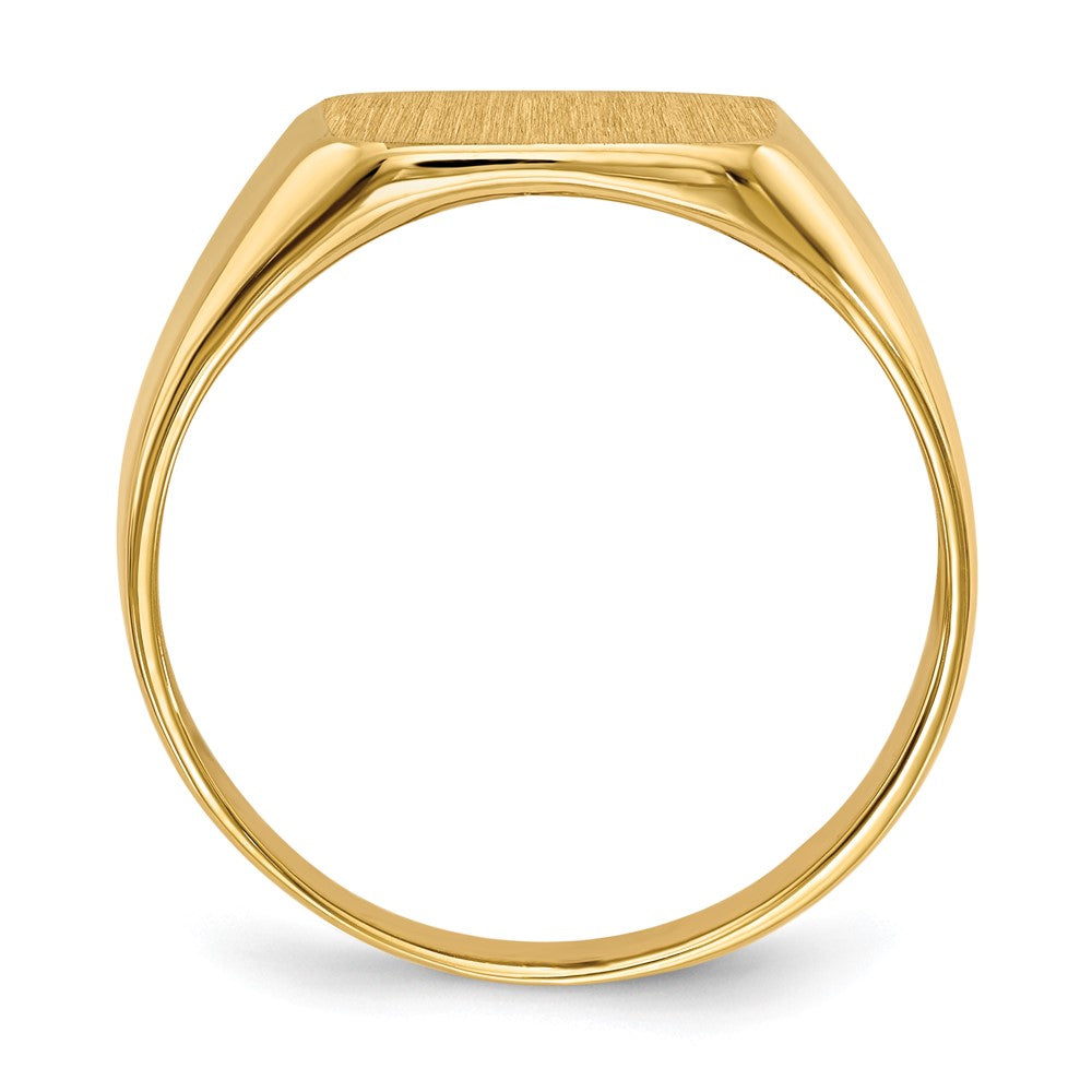 10K Yellow Gold 10Ky 13.0X12.5mm Open Back Men'S Signet Ring