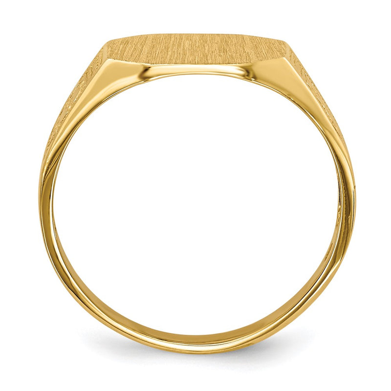 10K Yellow Gold 9.0X11.0mm Open Back Signet Ring