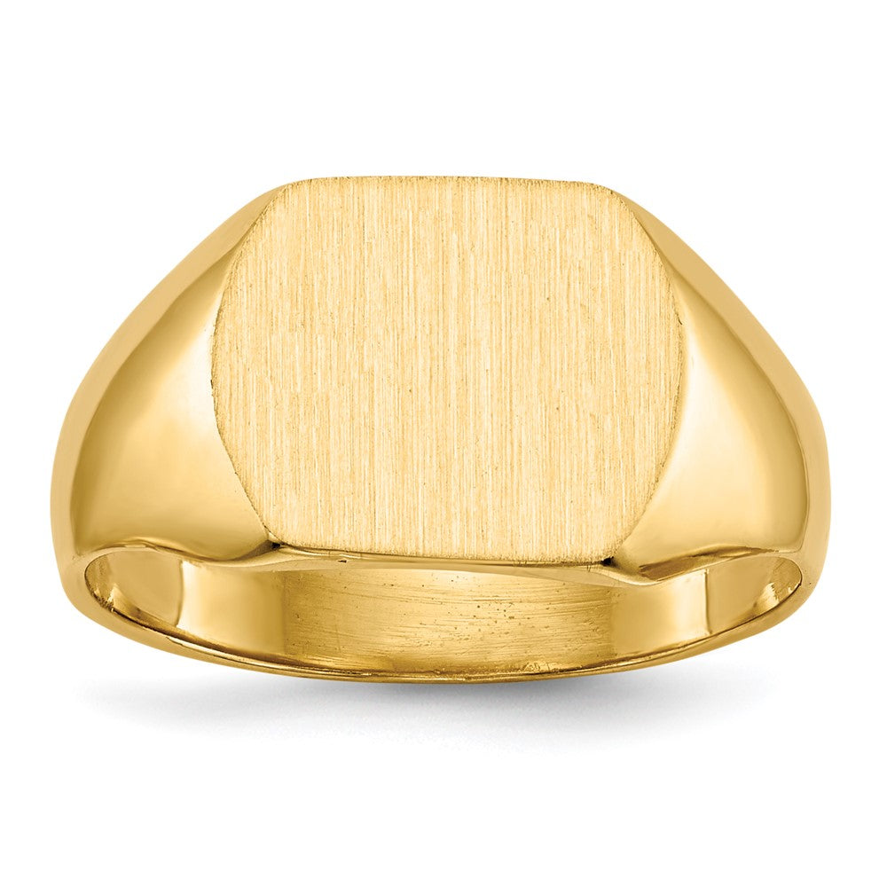 10K Yellow Gold 10Ky 10.5X12.0mm Closed Back Signet Ring