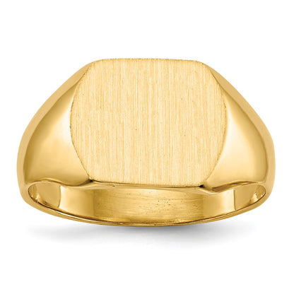 10K Yellow Gold 10Ky 10.5X12.0mm Closed Back Signet Ring
