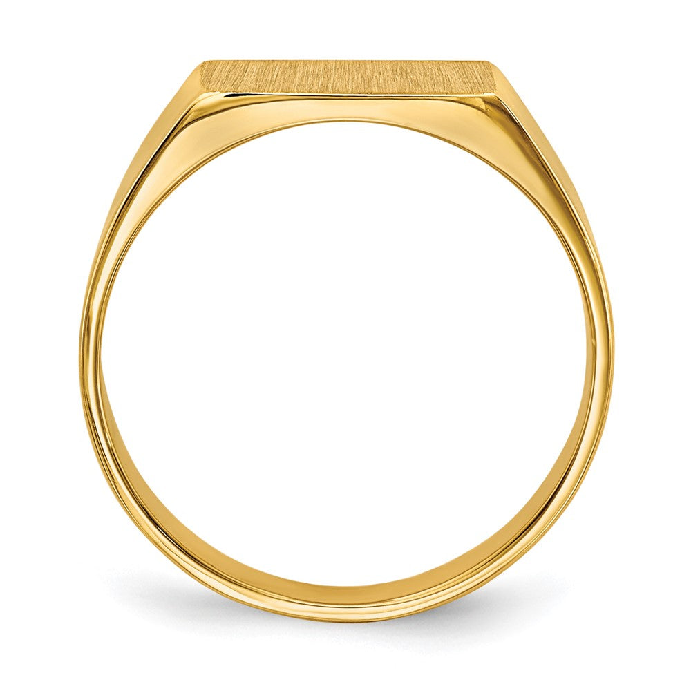 14K Yellow Gold 5.5x10.5mm Closed Back Signet Ring