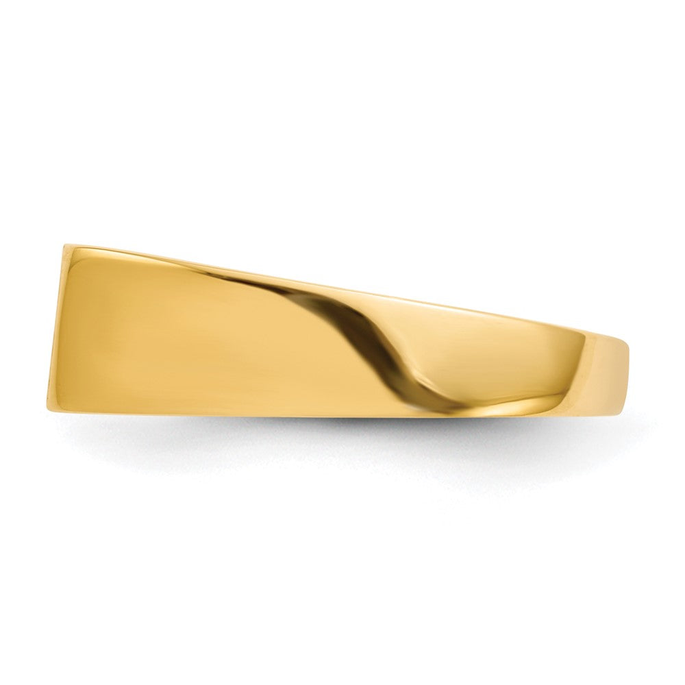14K Yellow Gold 5.5x10.5mm Closed Back Signet Ring