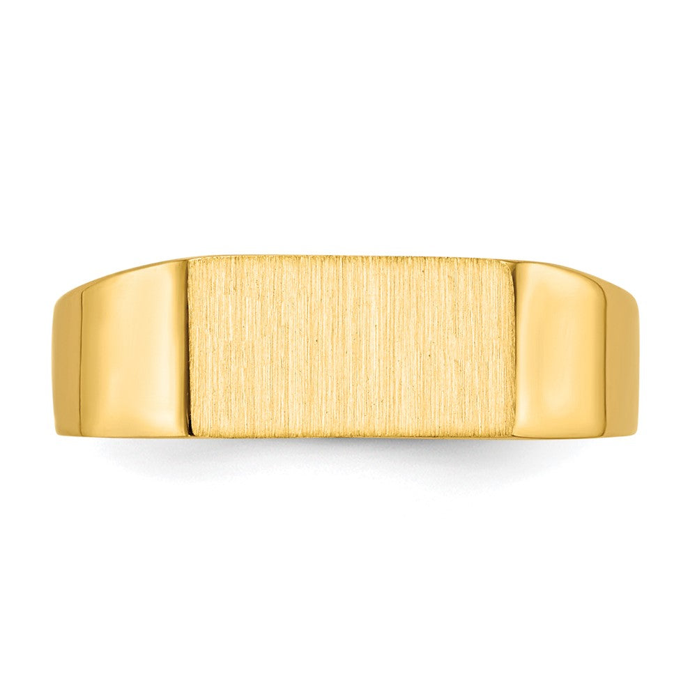 14K Yellow Gold 5.5x10.5mm Closed Back Signet Ring