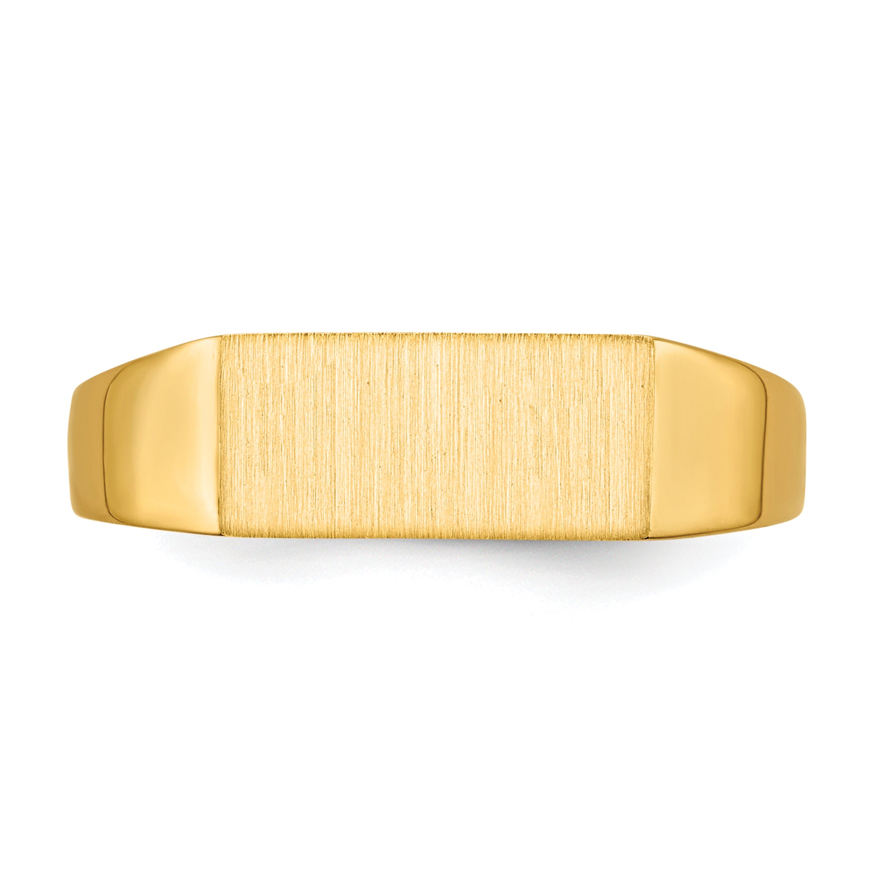 10K Yellow Gold 10Ky 5.5X12.0mm Open Back Signet Ring