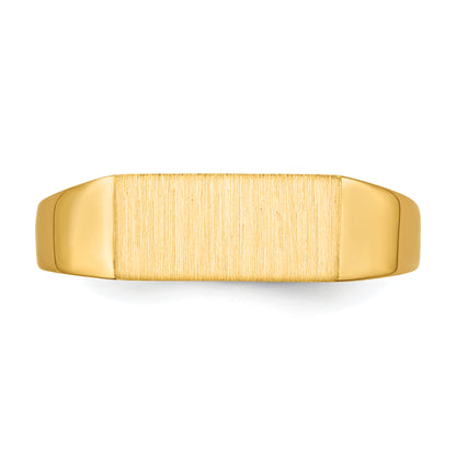 10K Yellow Gold 10Ky 5.5X12.0mm Open Back Signet Ring