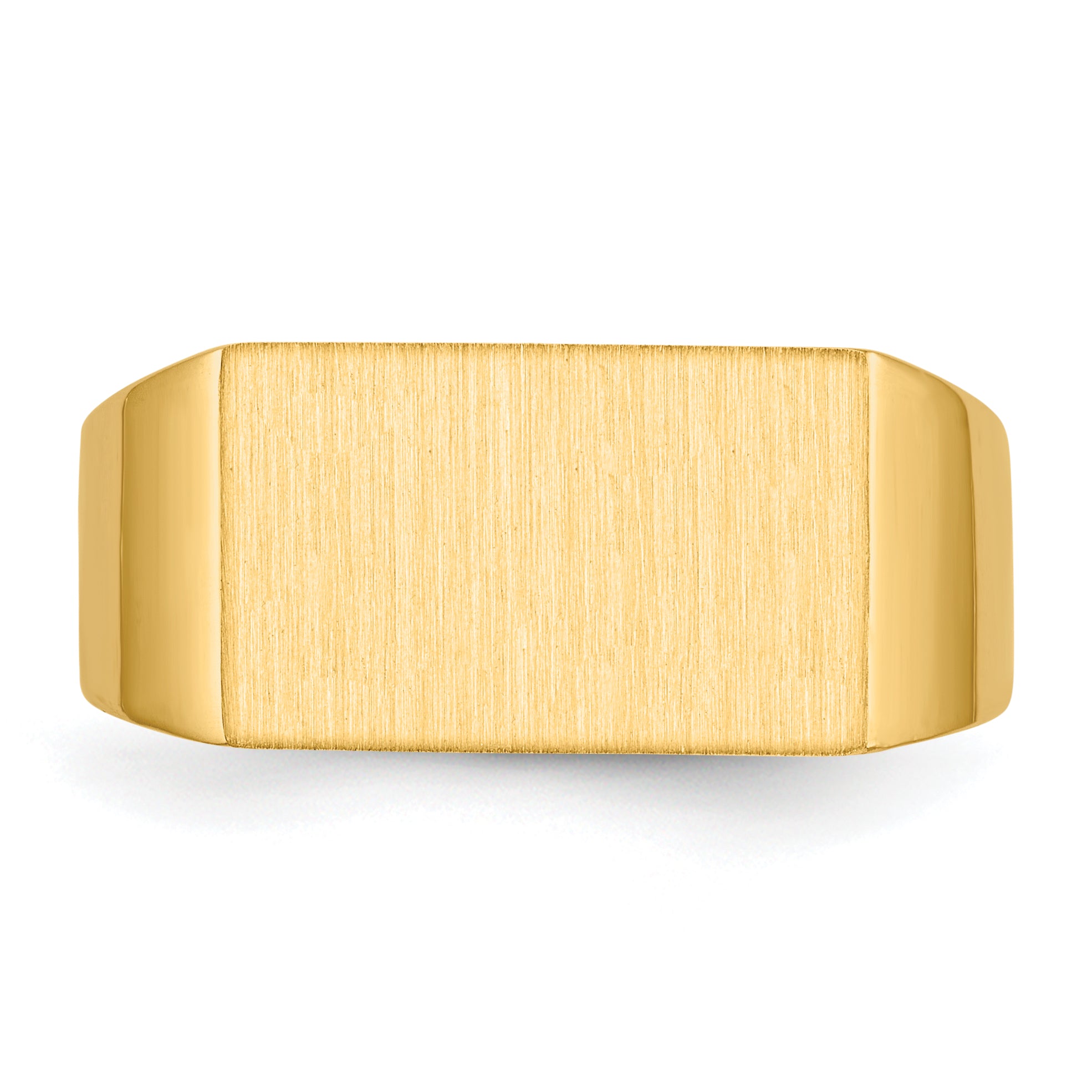 10K Yellow Gold 10Ky 9.0X15.0mm Closed Back Men'S Signet Ring
