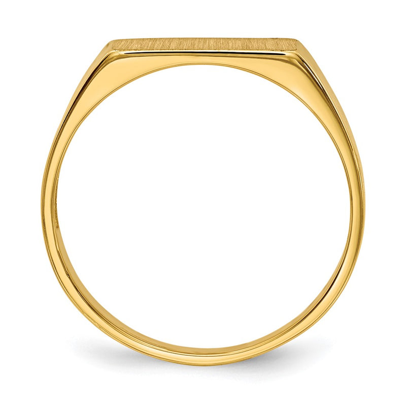 14K Yellow Gold 5.5x12.0mm Open Back Signet Ring
