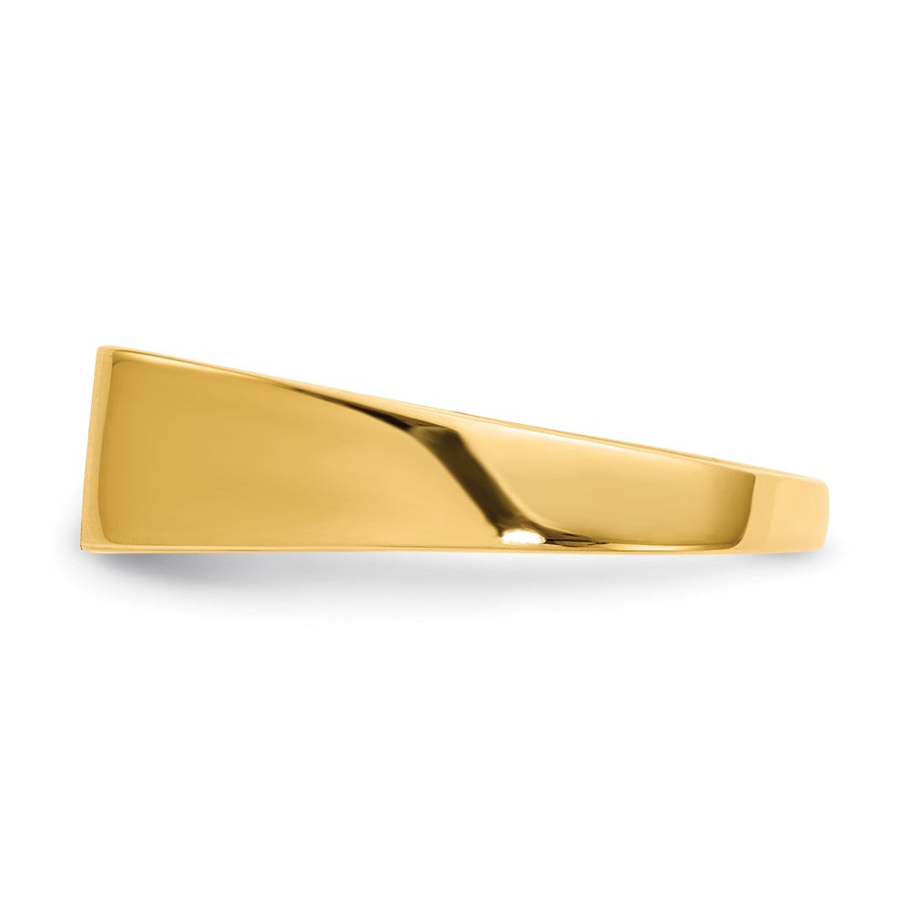 14K Yellow Gold 5.5x12.0mm Open Back Signet Ring
