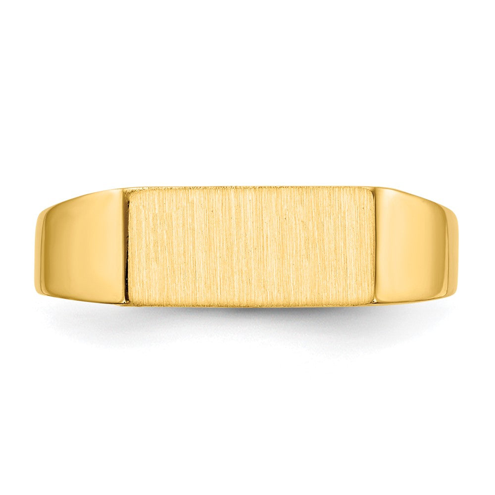 14K Yellow Gold 5.5x12.0mm Open Back Signet Ring