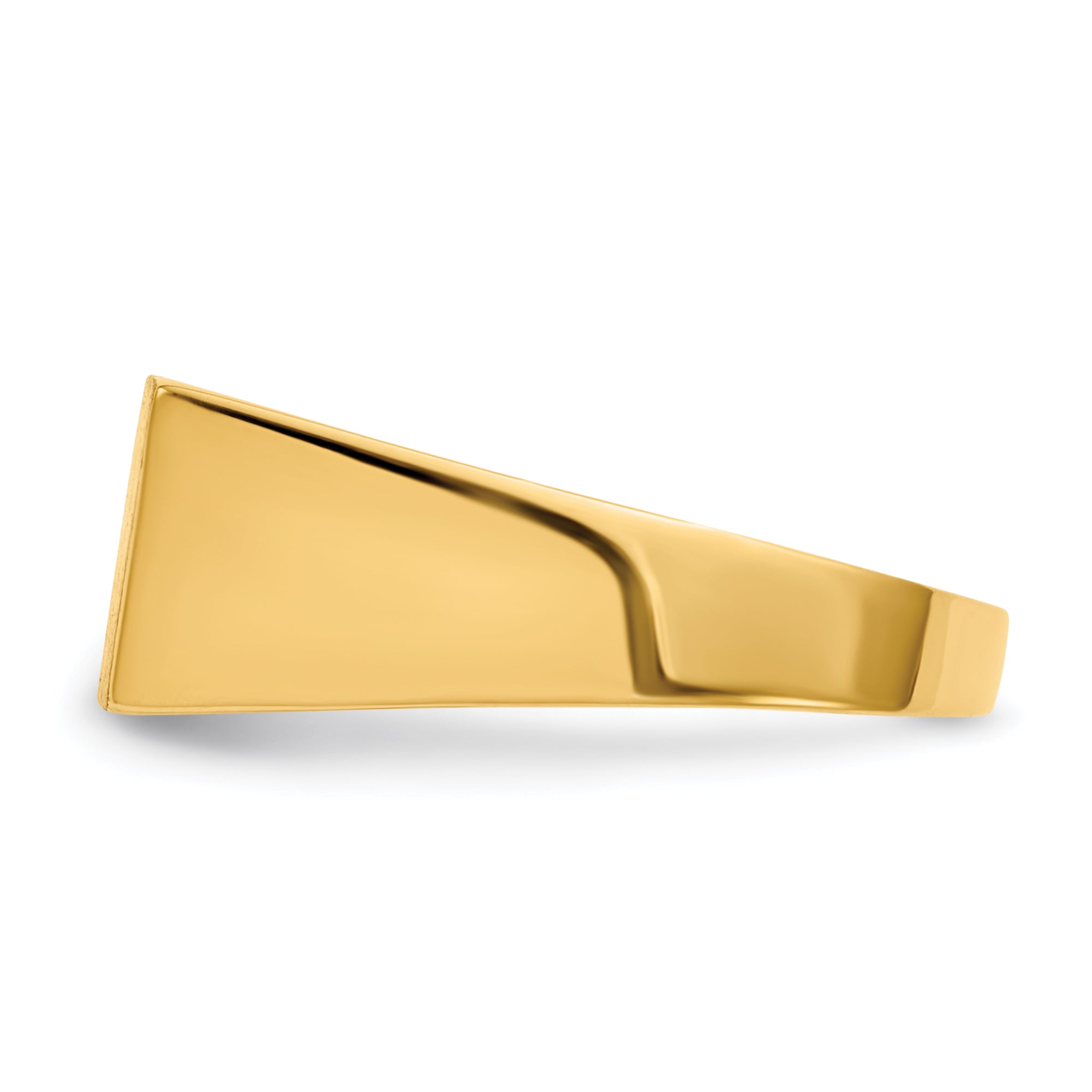 10K Yellow Gold 10Ky 8.0X16.5mm Open Back Men'S Signet Ring