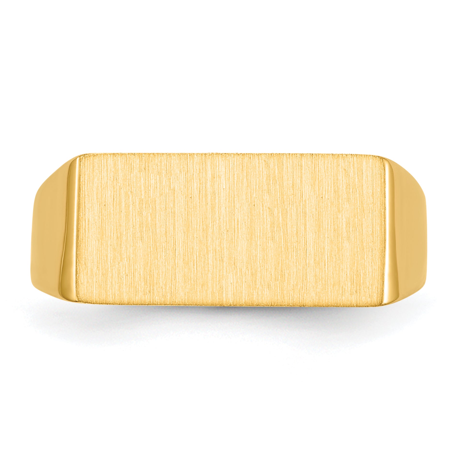 10K Yellow Gold 10Ky 8.0X16.5mm Open Back Men'S Signet Ring
