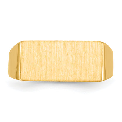 10K Yellow Gold 10Ky 8.0X16.5mm Open Back Men'S Signet Ring