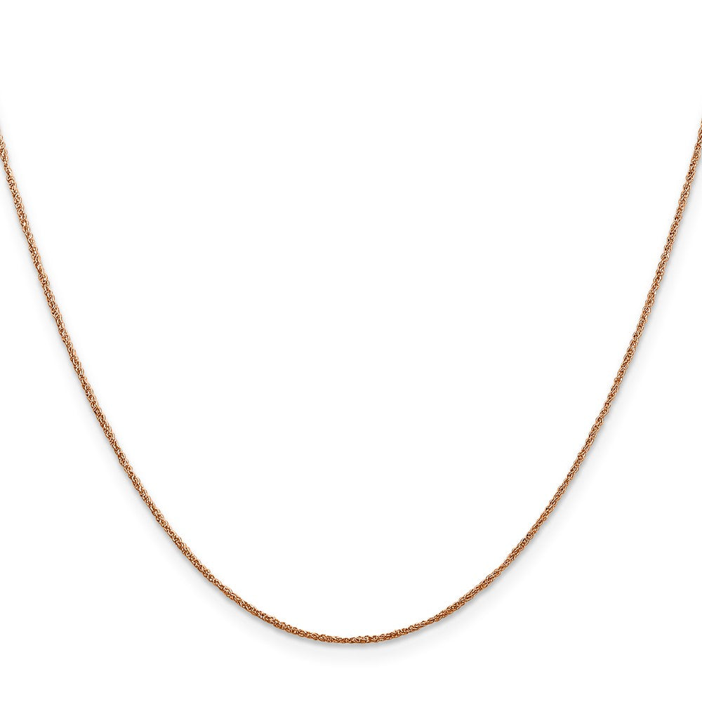 14K Rose Gold .7mm Ropa Chain Necklace