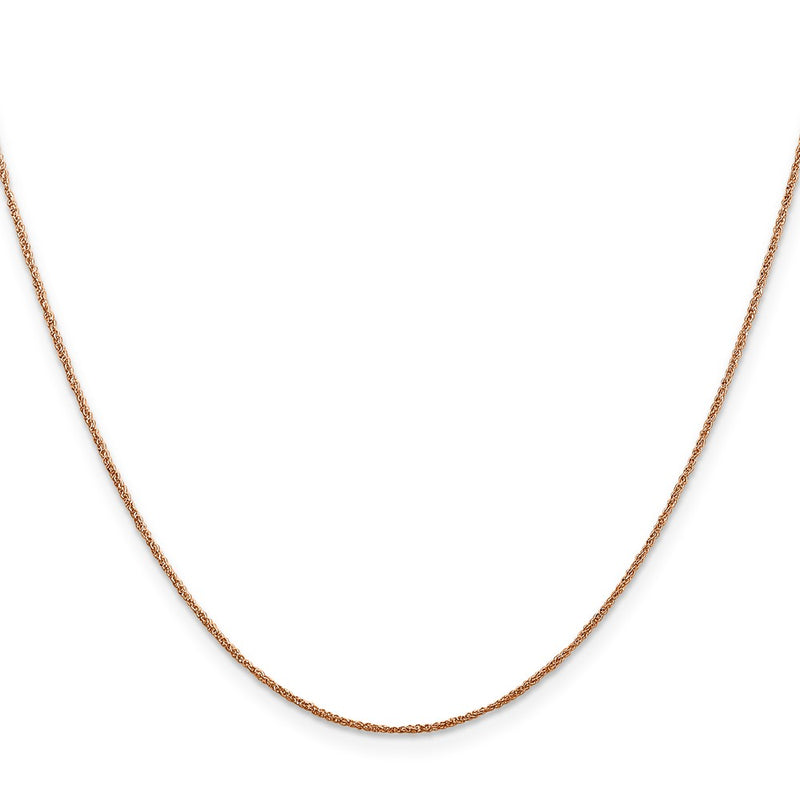 14K Rose Gold .7mm Ropa Chain Necklace