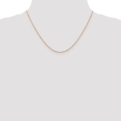 14K Rose Gold .7mm Ropa Chain Necklace