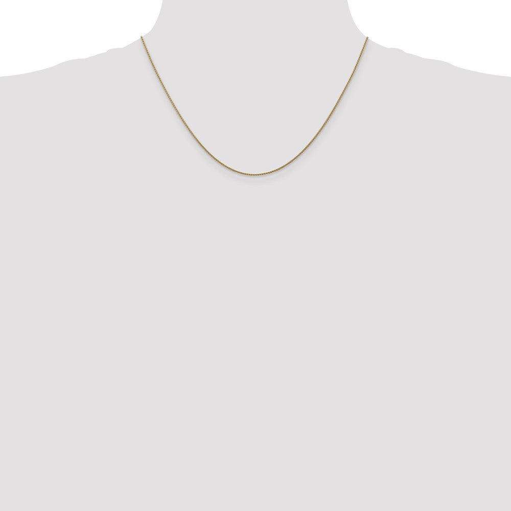 14K Rose Gold 1.05mm Diamond-Cut Spiga With Lobster Clasp Chain Necklace