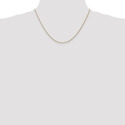 14K Rose Gold 1.05mm Diamond-Cut Spiga With Lobster Clasp Chain Necklace
