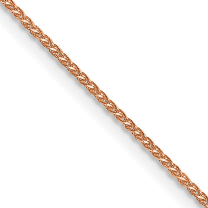 14K Rose Gold 1.05mm Diamond-Cut Spiga With Lobster Clasp Chain Necklace
