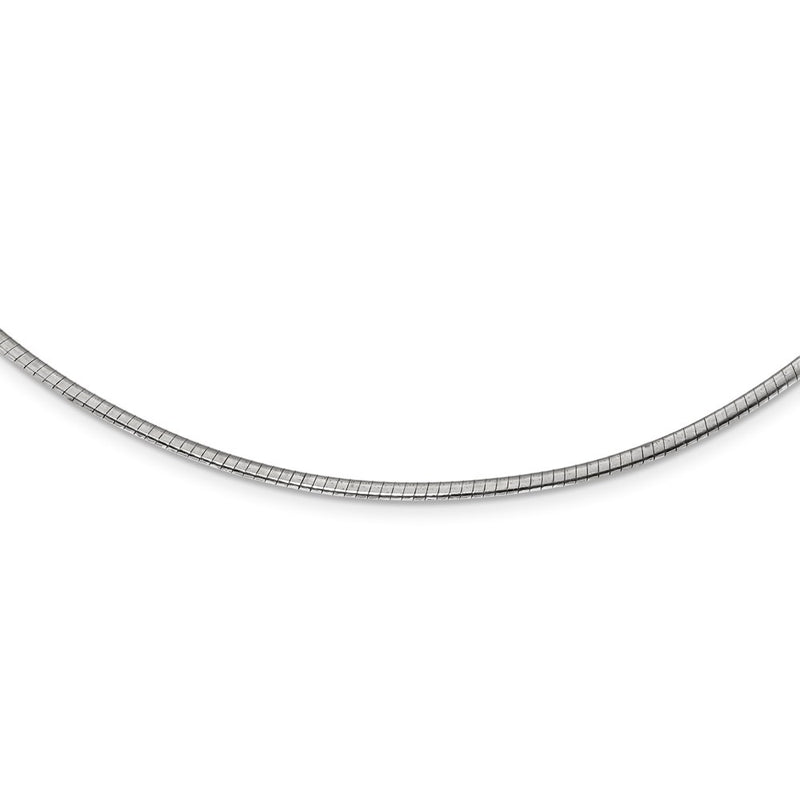 16 Inch Sterling Silver Gold-Pltd 2mm Reversible W/2In Ext Cubetto Chain Necklace