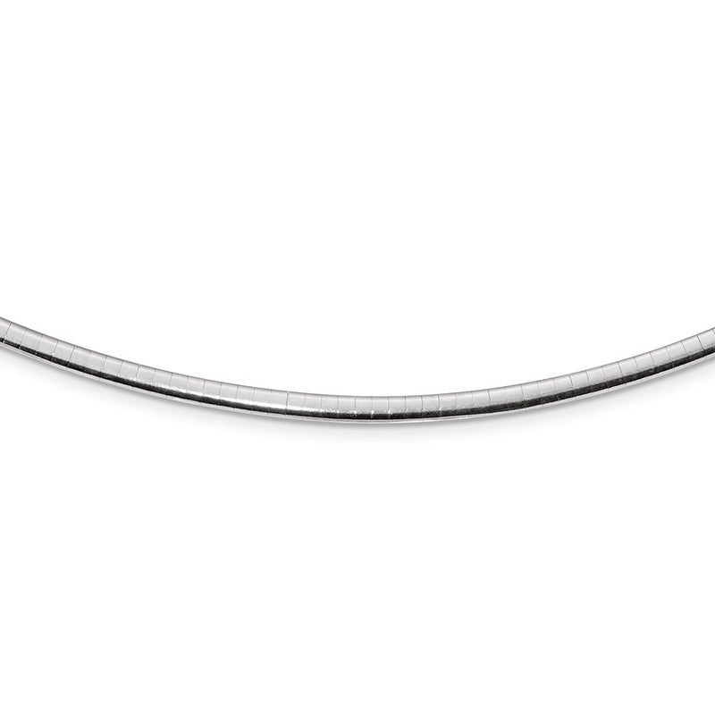 18 Inch Sterling Silver Gold-Pltd 3mm Reversible W/2In Ext Cubetto Chain Necklace