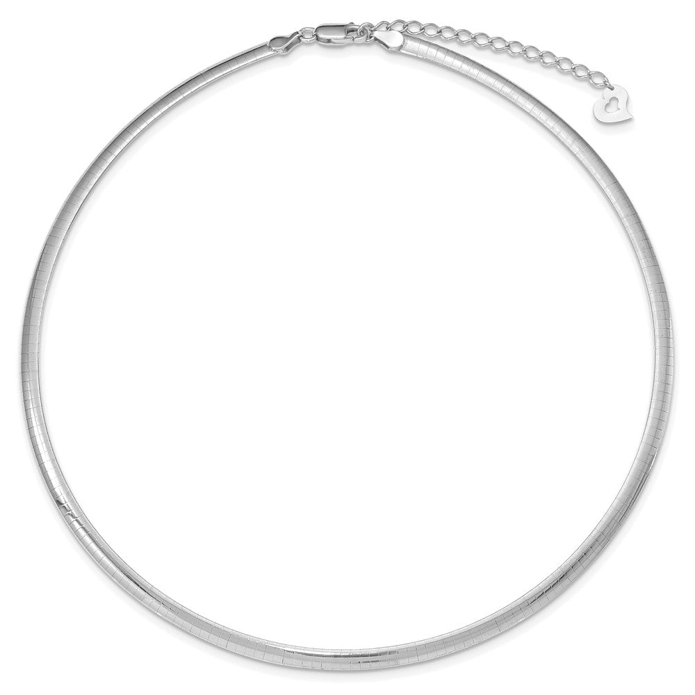 16 Inch Sterling Silver Gold-Plated 4mm Reversible W/2In Ext Cubetto Chain Necklace