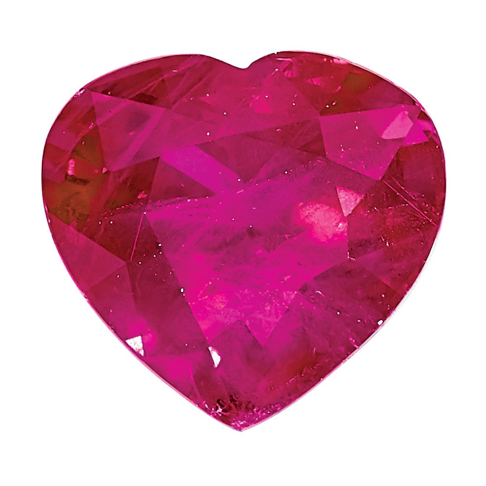 Gemstone Ruby A Quality 4mm Heart