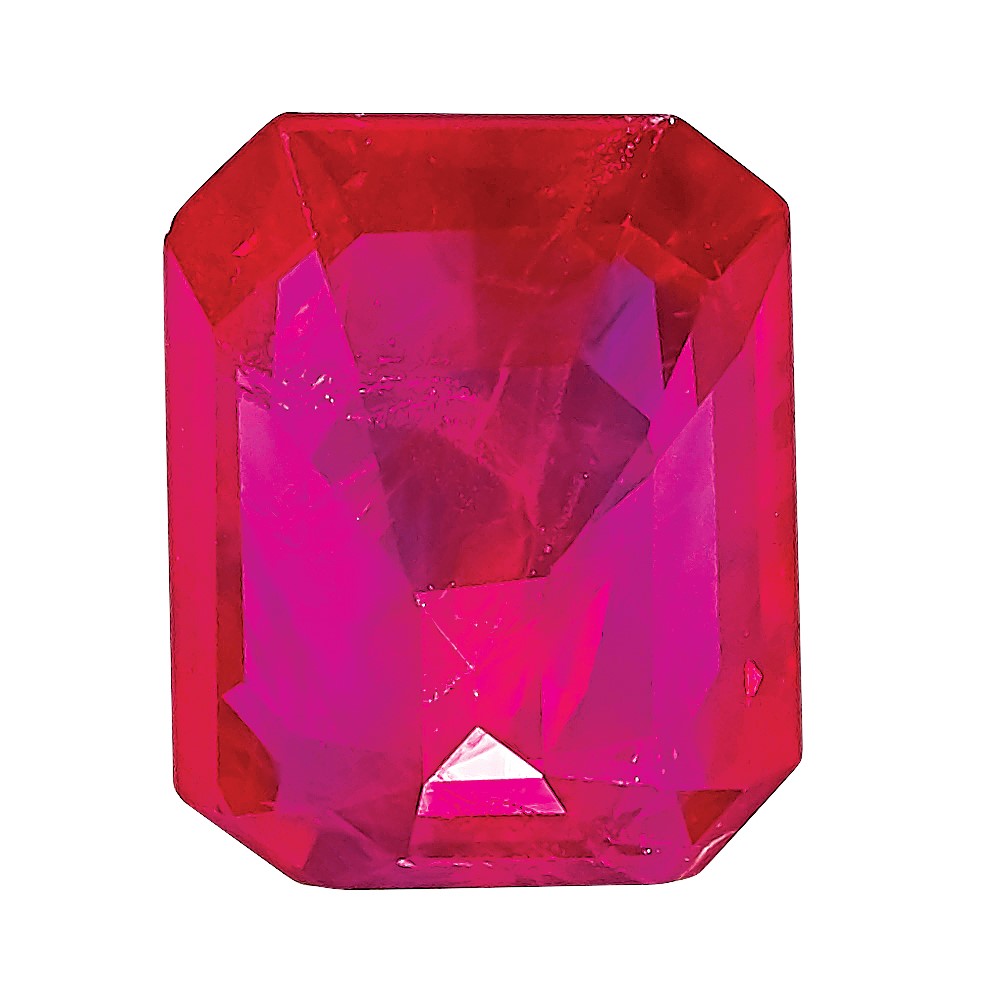 Gemstone Ruby A Quality 6X4mm Emerald Cut