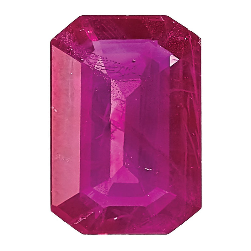 Gemstone Ruby A Quality 6X4mm Emerald Cut