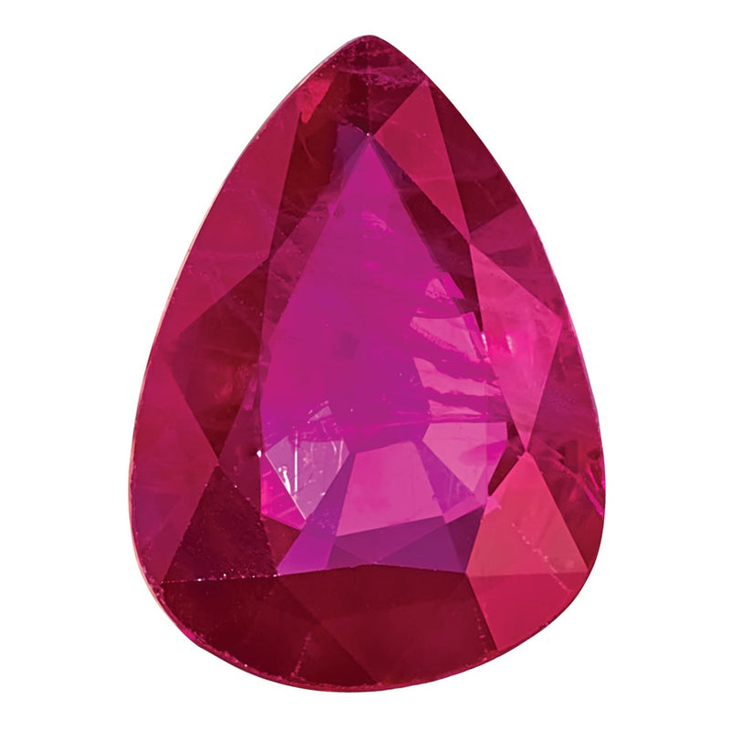 Gemstone Ruby Aa Quality 7X5mm Pear
