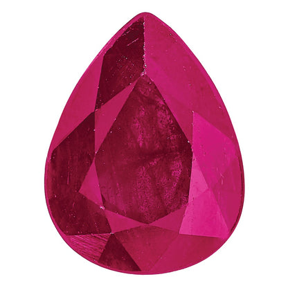 Gemstone Ruby A Quality 7X5mm Pear