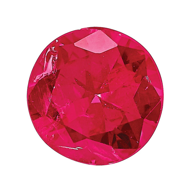 Gemstone Ruby Aa Quality 3.75mm Round Diamond-Cut