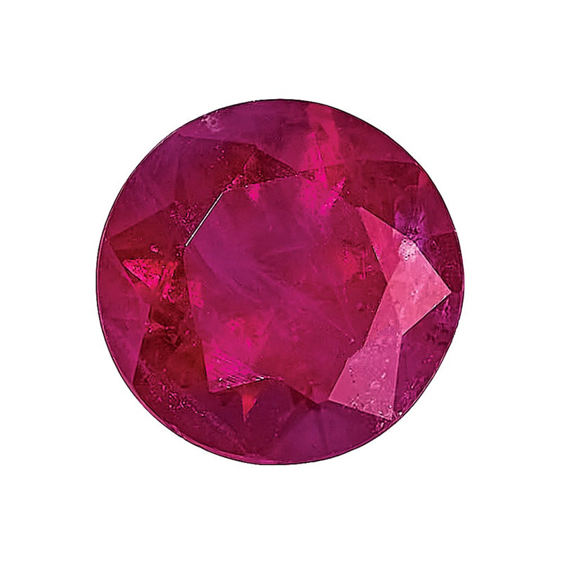 Gemstone Ruby A Quality 3.75mm Round Diamond-Cut