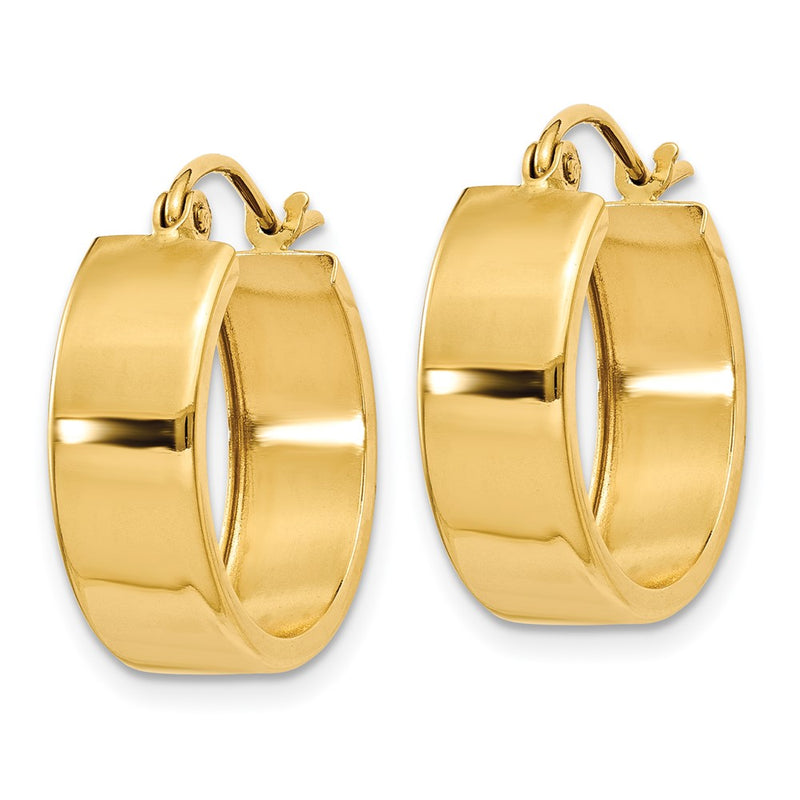 14K Yellow Gold Hoop Earrings