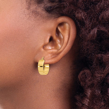 14K Yellow Gold Hoop Earrings