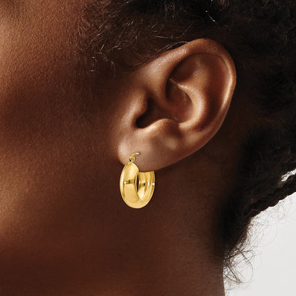 14K Yellow Gold Hoop Earrings