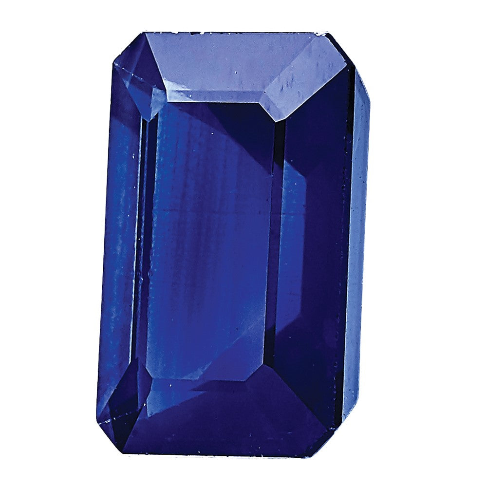 Gemstone Blue Sapphire A Quality 8X6mm Emerald Cut