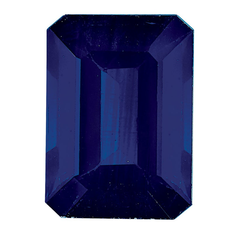 Gemstone Blue Sapphire A Quality 8X6mm Emerald Cut