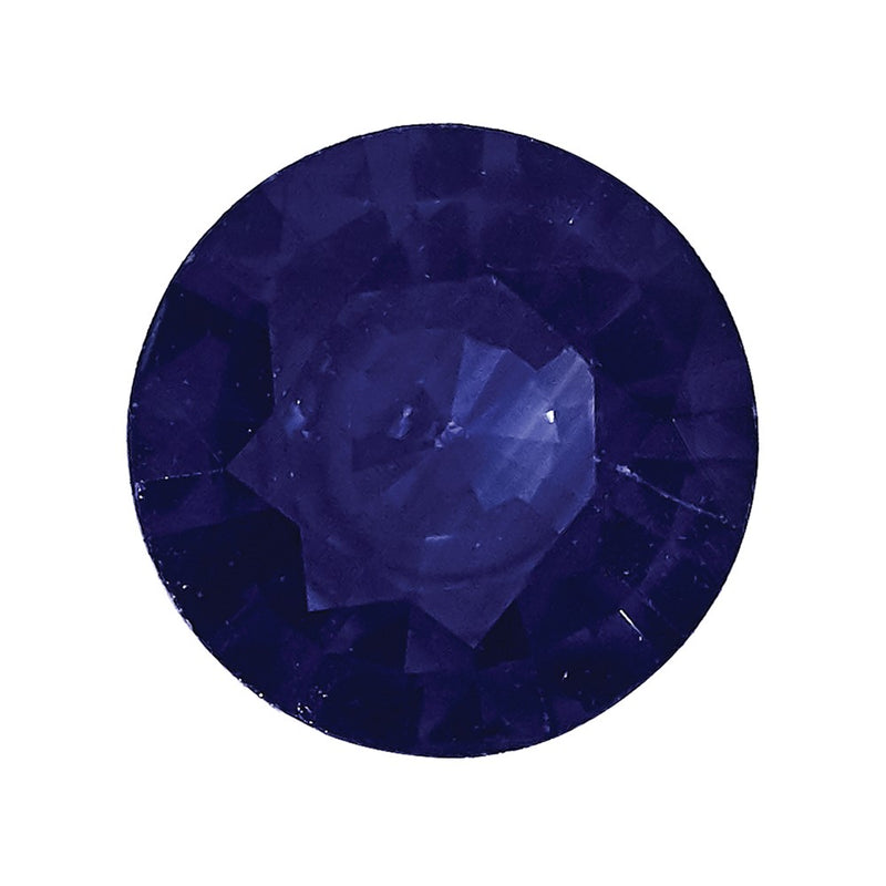 Gemstone Blue Sapphire A Quality 2.5mm Round Diamond-Cut