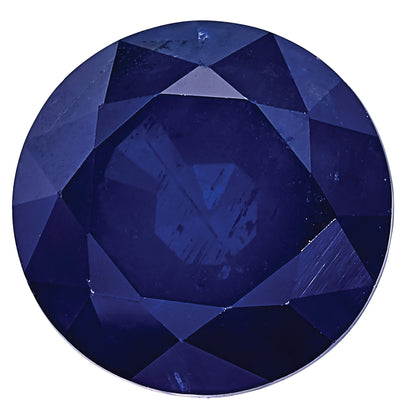 Gemstone Blue Sapphire A Quality 6.5mm Round