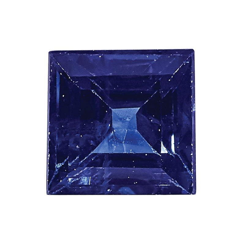 Gemstone Blue Sapphire Aa Quality 3.75mm Square Step- Cut