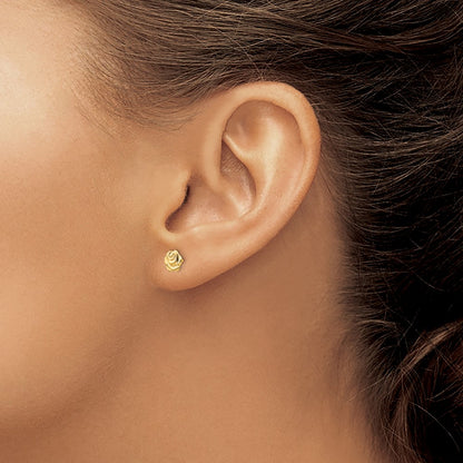 14K Yellow Gold Madi K Flower Post Earrings
