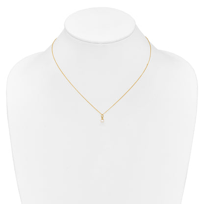 14K Yellow Gold Madi K White Fwc Pearl 15 Necklace, Earrings & 5.5 Bracelet 3Pc Set