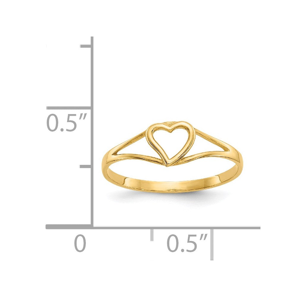 14K Yellow Gold Madi K Heart Baby Ring